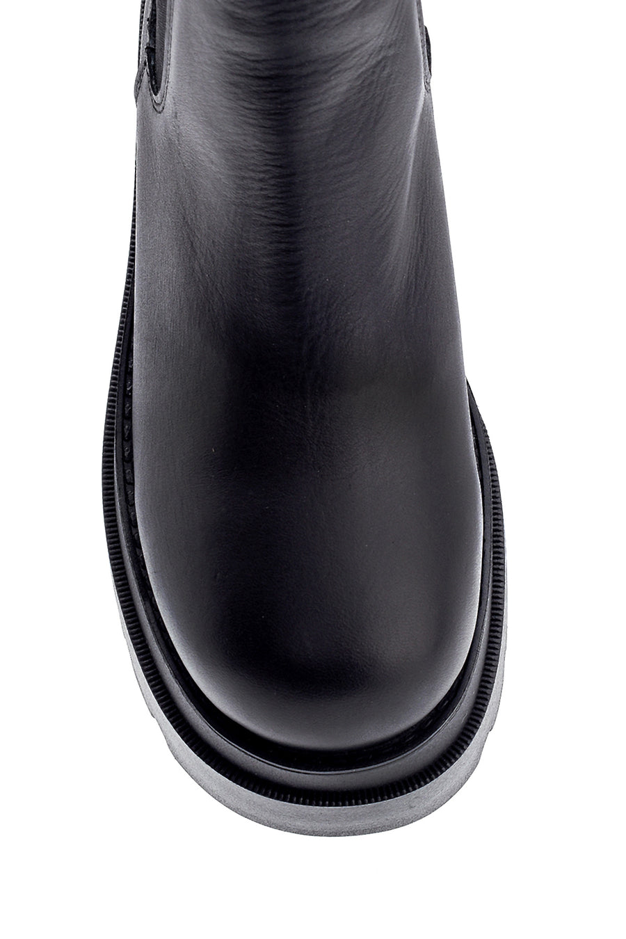 Women's Leather Thick Soled Chelsea Boots