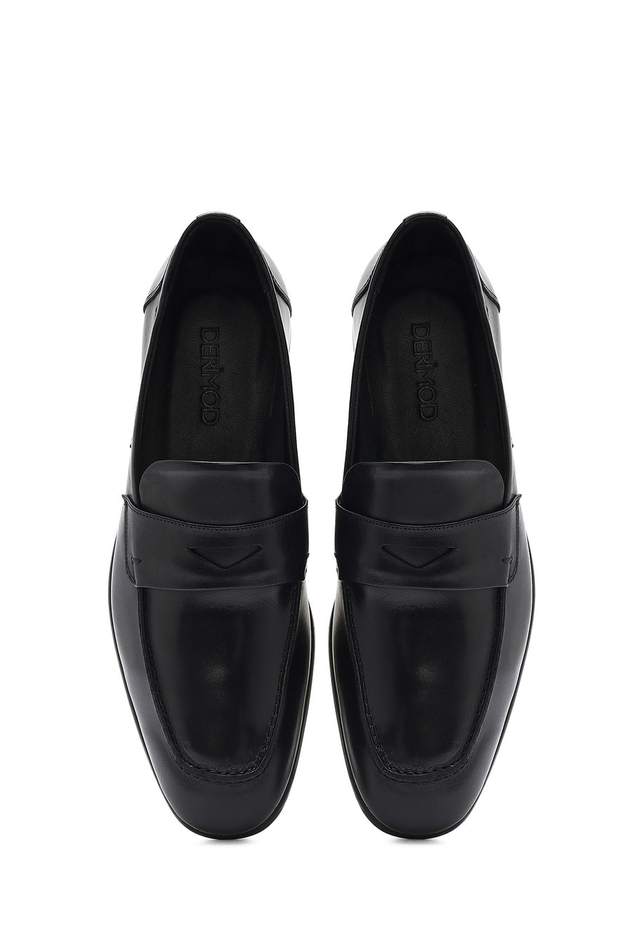 Erkek Siyah Deri Casual Loafer