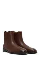 Men's Brown Leather Chelsea Boot | Derimod