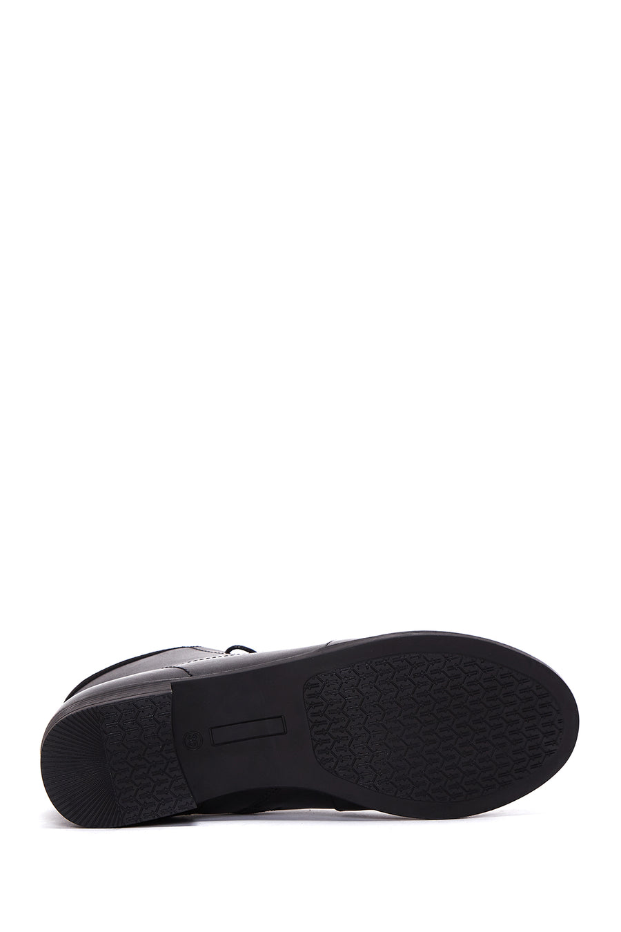 
Women's Black Zippered Casual Leather Boot
