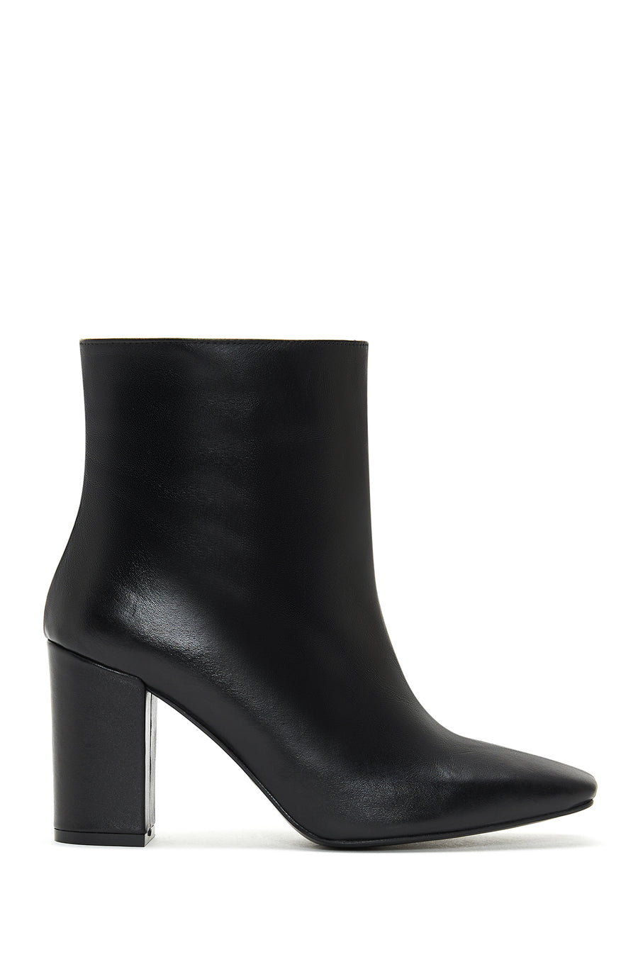 Women's Black Leather Heeled Classic Boots 22WFD164618 | Derimod