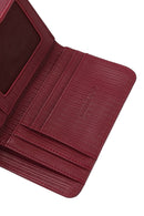 Women's Burgundy Wallet | Derimod