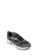 Male Gray Lace-Up Thick-Soled Leather Sneaker | Derimod