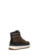 Geox Men's Brown Granito + Grip Abx Laced Waterproof Leather Casual Boots | Derimod