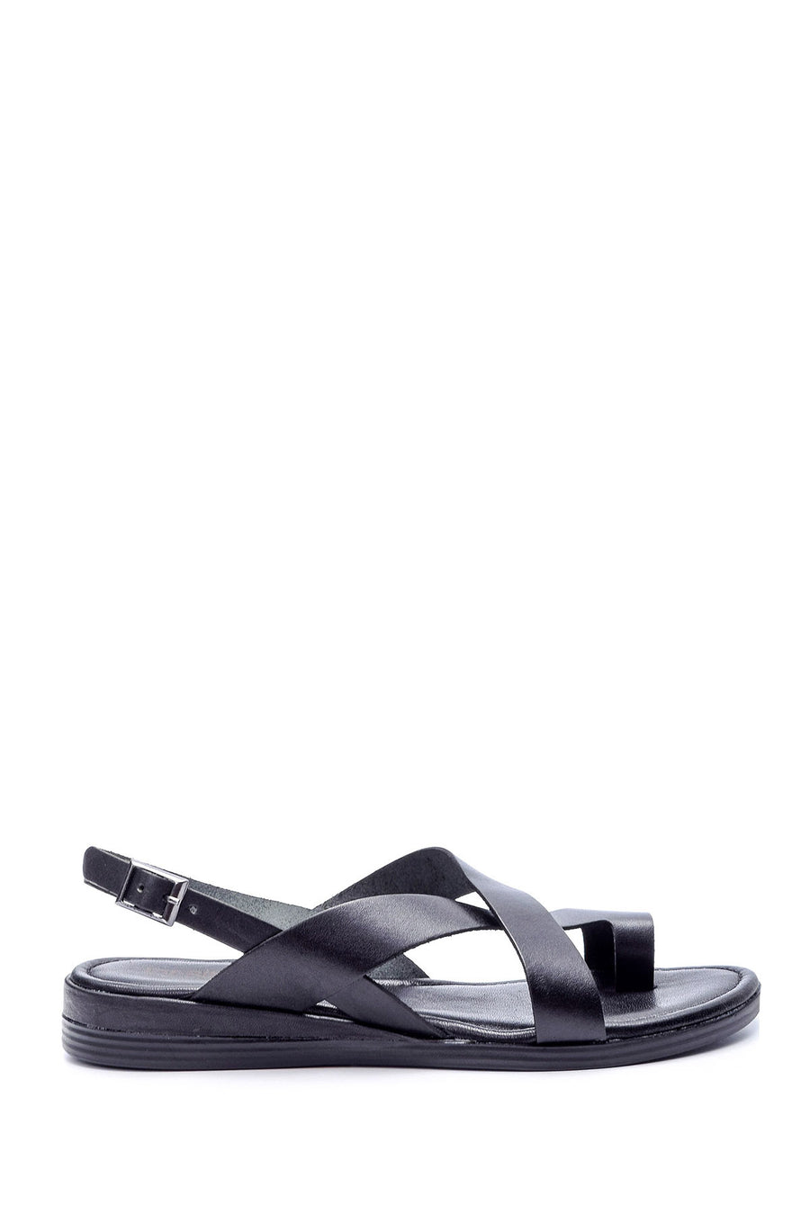 Women's Leather Sandals 19SFD168318 | Derimod