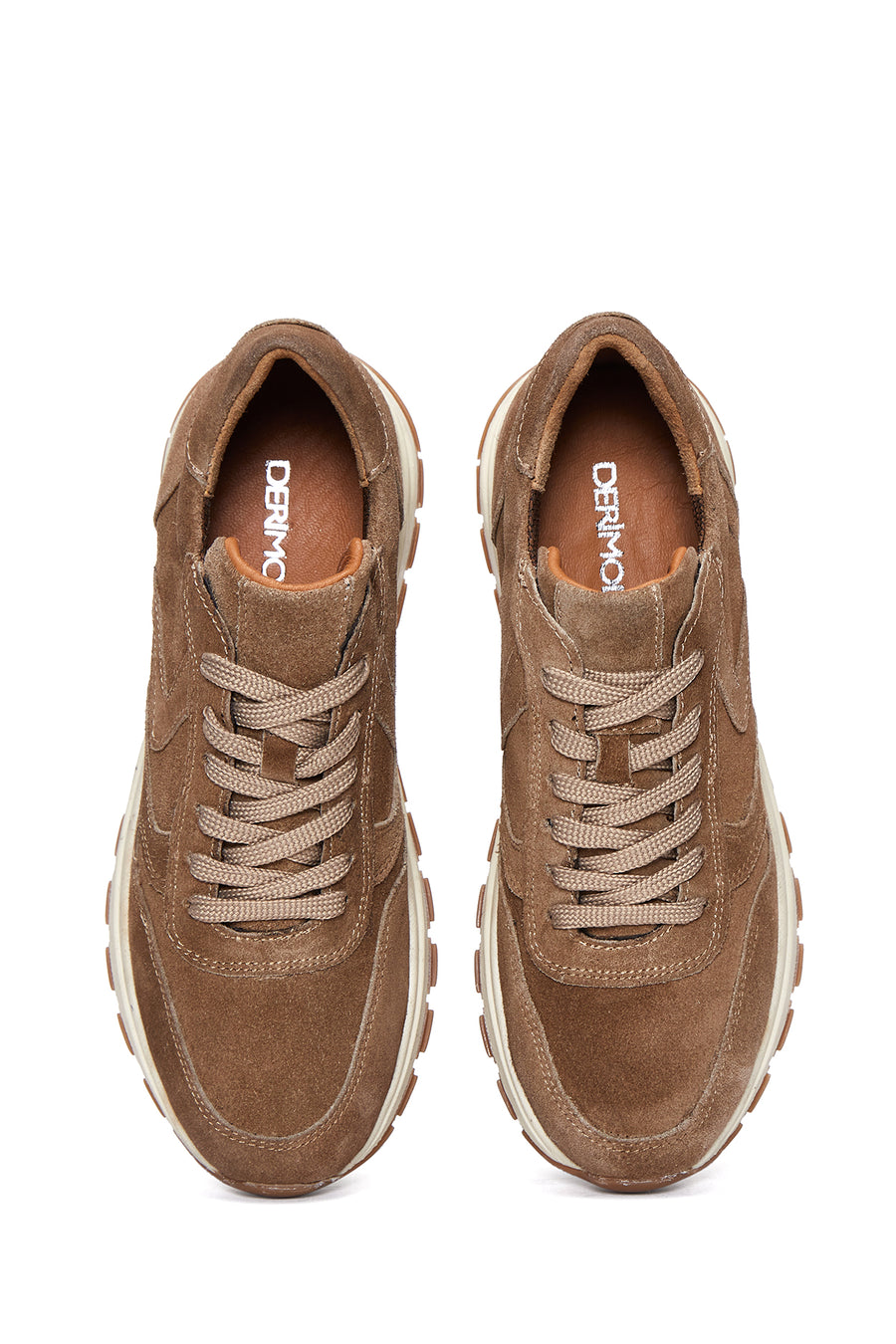 Women's Mink Lace-Up Suede Leather Sneakers