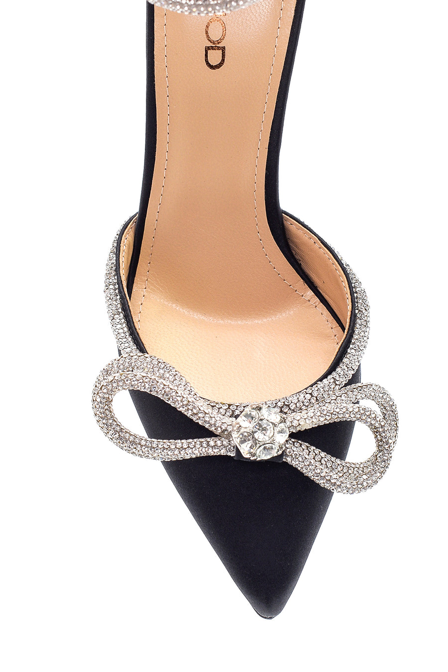 Women's Leather Bow Heeled Shoes