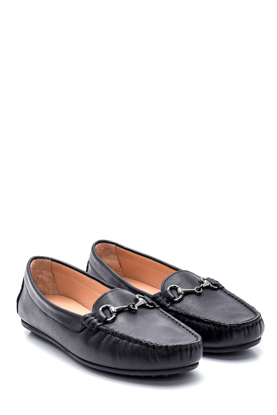 Women's Leather Buckle Loafer