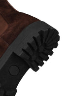 Male Brown Suede Chelsea Boots | Derimod