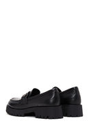 Women's Leather Buckle Loafer | Derimod