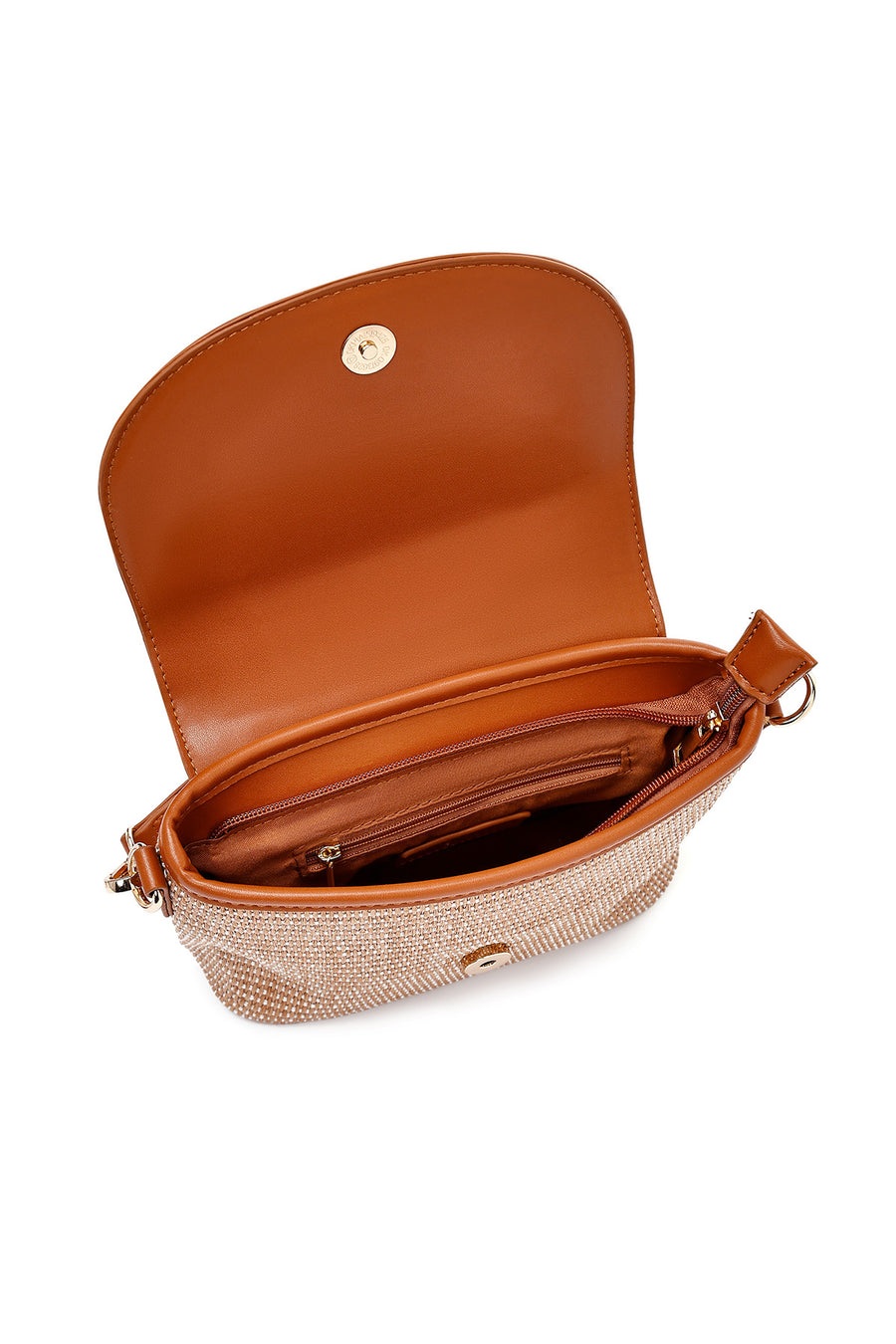 Women's Brown Long Straw Crossbody Bag