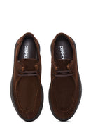 Men's Brown Leather Suede Casual Shoes | Derimod