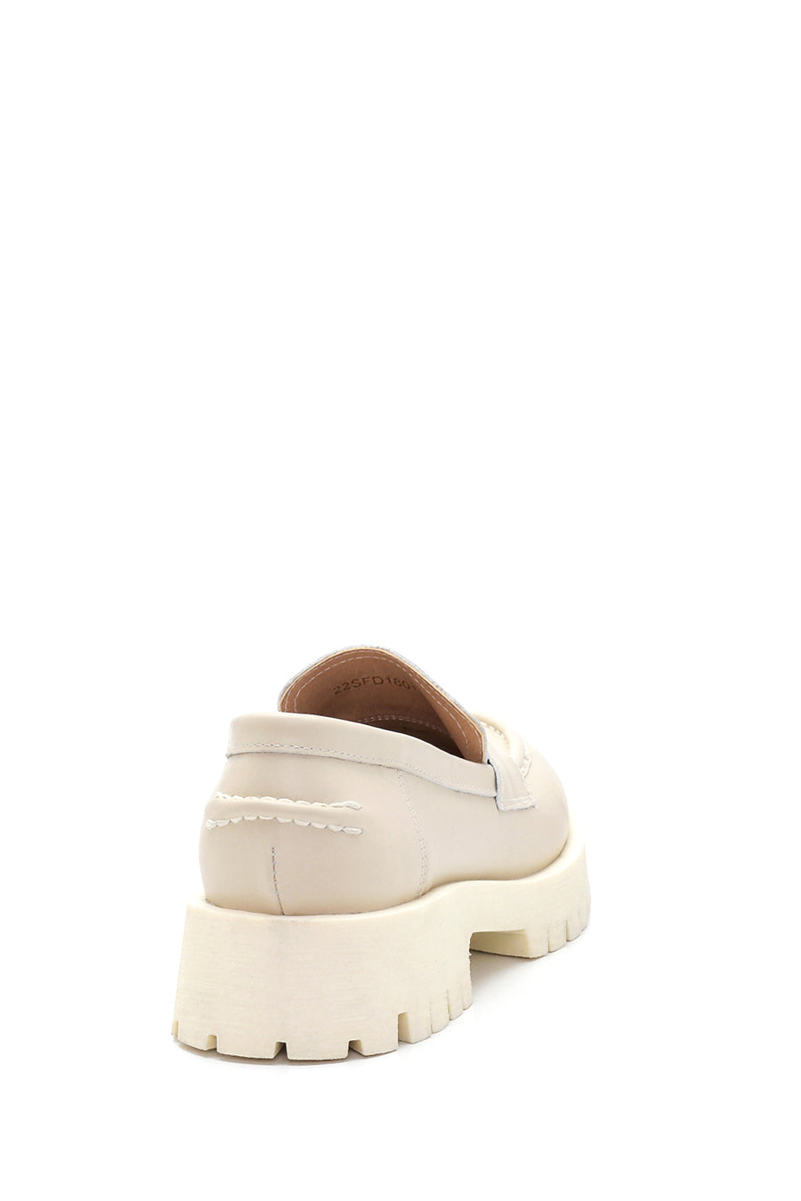 Women's Beige Leather Loafer