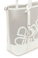 Woman White Long-Strap Printed Shoulder Bag | Derimod
