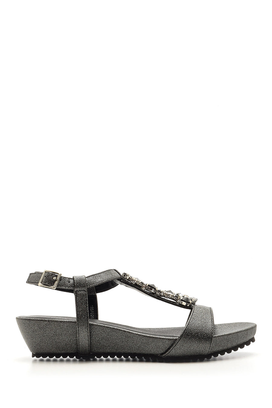 Women's Stone Wedge Sandals 19SFD2072SM | Derimod