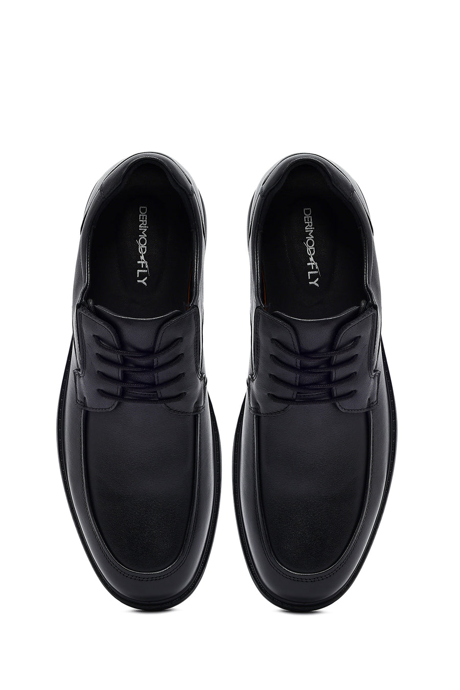 Men's Black Lace Up Leather Casual Shoes
