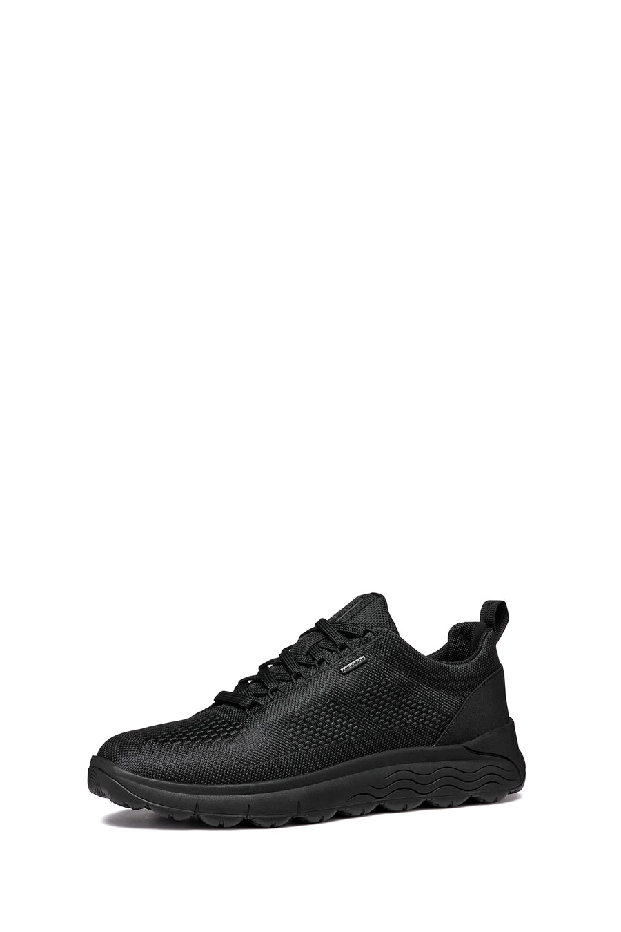 Geox Men's Black Spherica 4x4 Abx B Lace-Up Waterproof Leather Sneaker