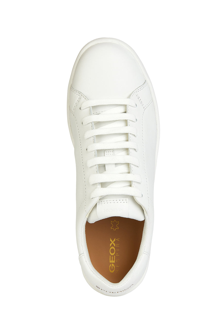 Geox Kadın Beyaz Bağcıklı  Spherica Ecub Deri Sneaker