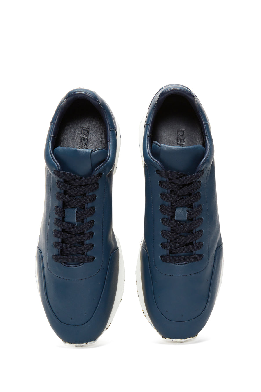 Erkek Lacivert Deri Sneaker