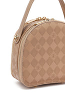 Women's Brown Long Strap Printed Mini Handbag | Derimod