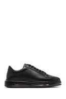 Male Black Lace-Up Leather Sneaker | Derimod