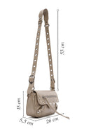 Women's Gray Metal Detailed Crossbody Bag | Derimod