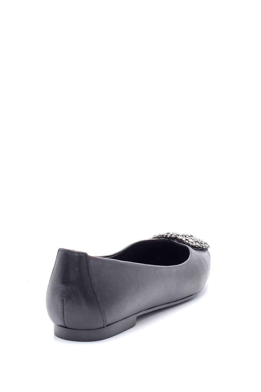 Women's Leather Stone Ballerinas