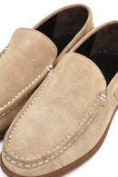 Erkek Vizon Süet Deri Casual Loafer | Derimod