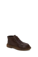 Male Brown Lace-up Leather Casual Boots | Derimod