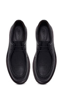 Male Black Lace-up Leather Casual Shoes | Derimod