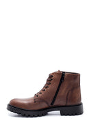 Men's Leather Zippered Boots | Derimod