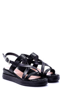 Women's Crocodile Patterned Sandals | Derimod