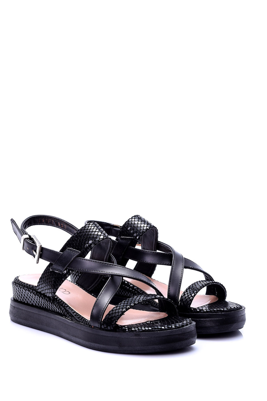 Women's Crocodile Patterned Sandals