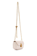 Women's Cream Long Strap Quilted Crossbody Bag | Derimod