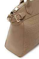 Woman Mink Long-Strap Croc-Pattern Classic Shoulder Bag | Derimod