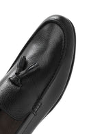 Erkek Siyah Püsküllü Deri Casual Loafer | Derimod