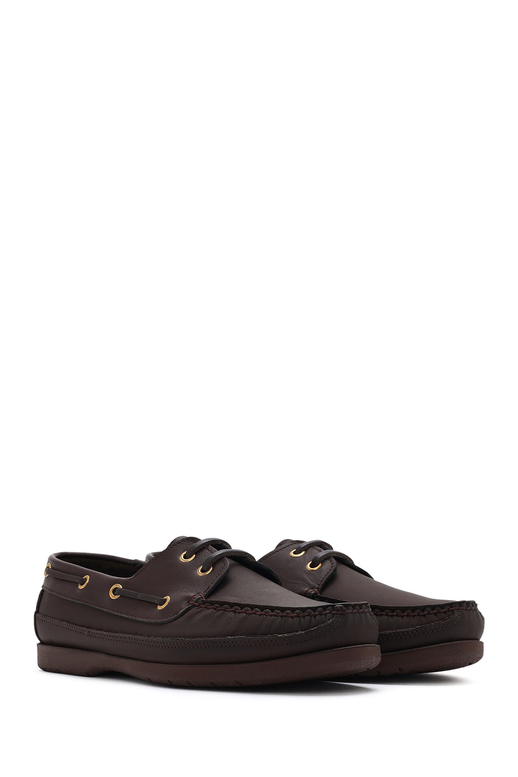 Erkek Kahverengi Deri Comfort Casual Ayakkabı