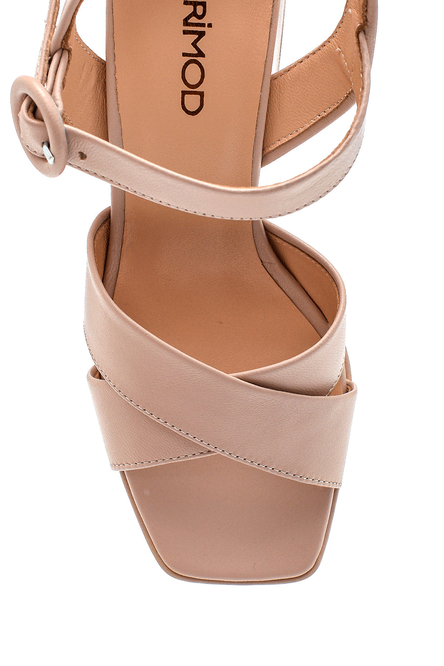 Women's Casual Platform Heeled Leather Sandals