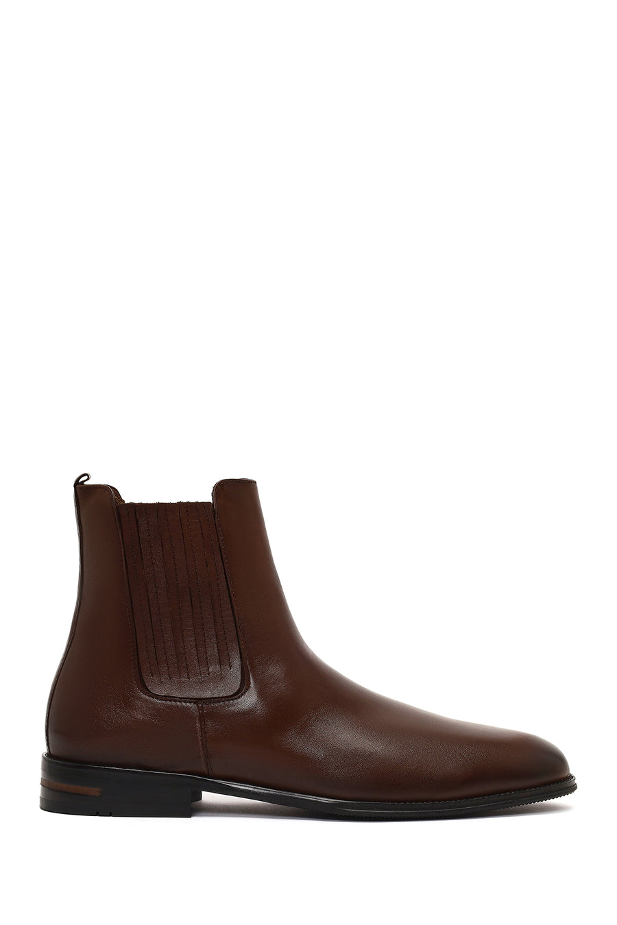Men's Brown Leather Chelsea Boot 25WFD604618 | Derimod