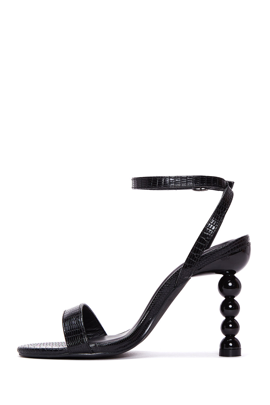 Women's Black Heeled Sandals