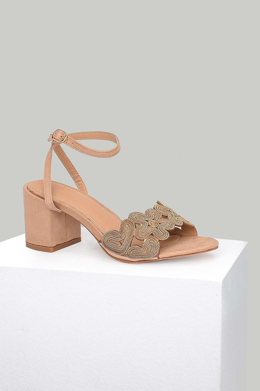 Women's Beige Faux Leather Sandals 18SFE183210 | Derimod