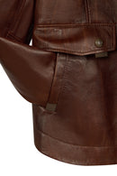 Susan Woman Brown Hooded Leather Coats | Derimod