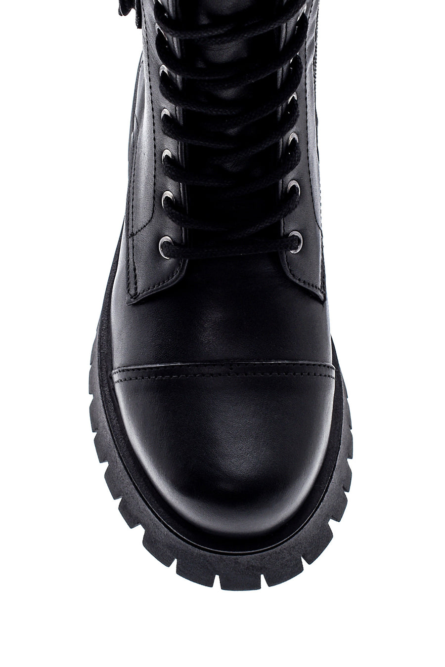 Women's Leather Pocket Detailed Boots