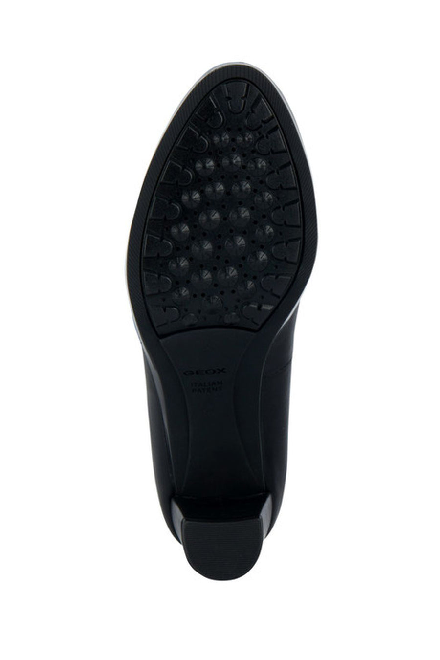 Geox Women's Black Walk Pleasure 60 Leather Thick Heeled Shoes