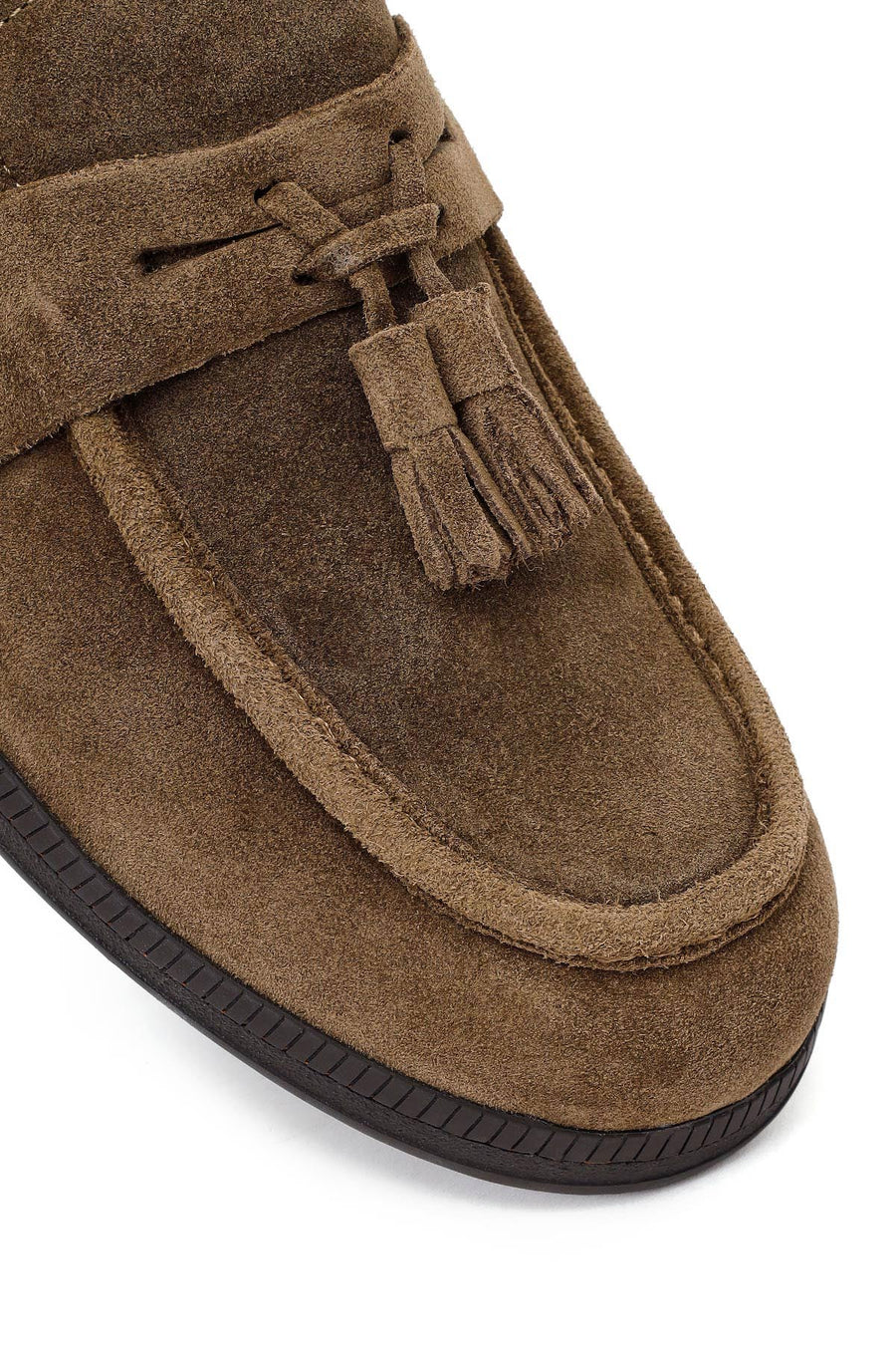Erkek Taba Püsküllü Süet Deri Casual Loafer
