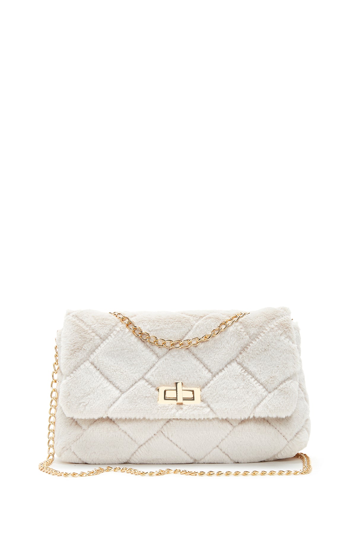 Women's Beige Plush Crossbody Bag 22WBD2855PH | Derimod