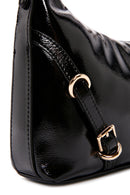 Women's Black Long Strap Patent Leather Shoulder Bag | Derimod