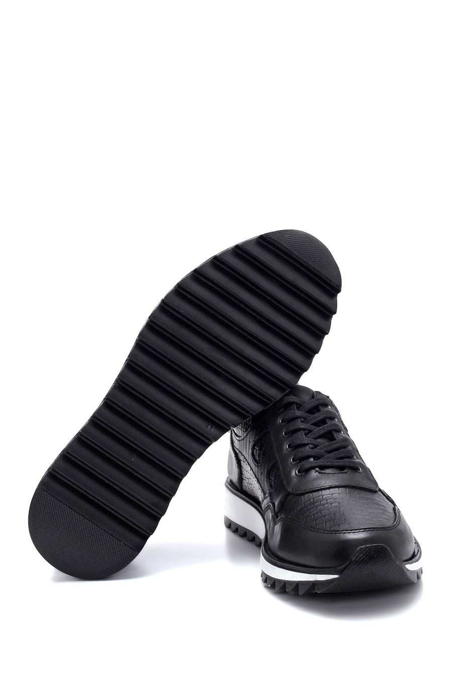Men's Leather Patterned Sneaker