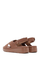 Women's Tan Thick Soled Comfort Sandals | Derimod