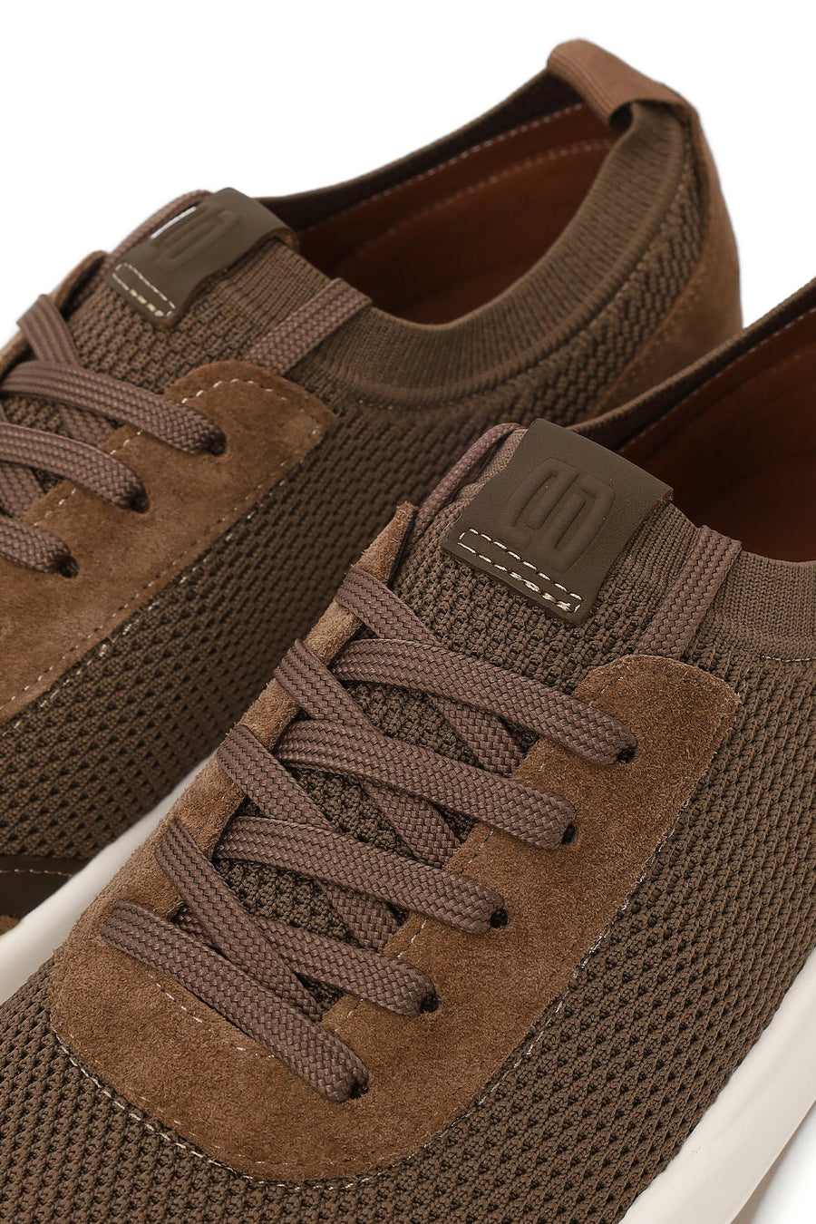 Derimod Zero Male Brown Lace-up Thick-soled Fabric Sneaker